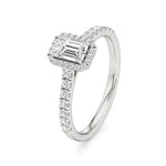 Mira | Emerald Lab-Grown Diamond Halo Ring - Nivara