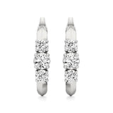 Aria | Trio Round Lab-Grown Diamond Hoop Earrings - Nivara