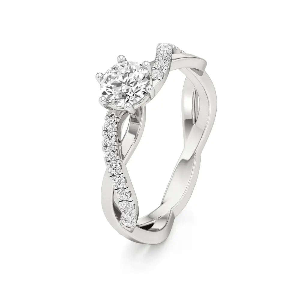Amara | Round Lab-Grown Diamond Solitaire Ring