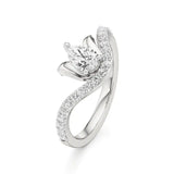 Flora | Round & Pear Lab-Grown Diamond Ring - Nivara