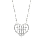 Sneh | Elegant Round Lab Grown Diamonds Heart Pendant - Nivara