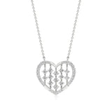 Sneh | Elegant Round Lab Grown Diamonds Heart Pendant - Nivara