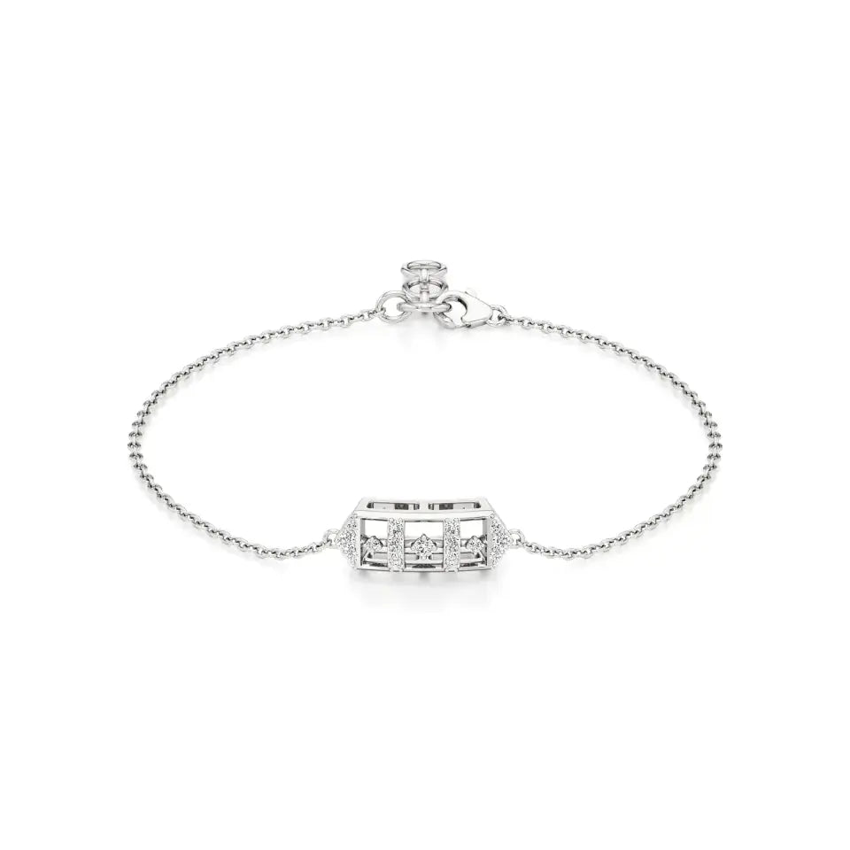 Rupak | Elegant Round Lab Grown Diamonds Chain Bracelet - Nivara