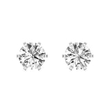 Rayna | 6-Prong Studs with Round Lab-Grown Diamond - Nivara