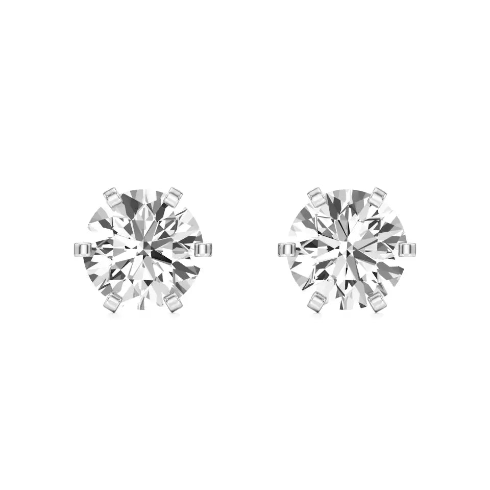 Rayna | 6-Prong Studs with Round Lab-Grown Diamond - Nivara