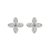 Flora | Round Lab-Grown Diamonds Floral Studs - Nivara