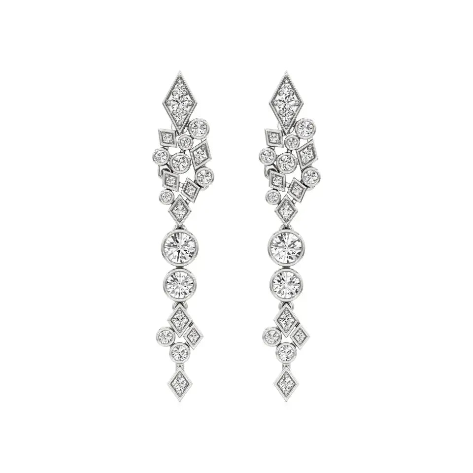 Celestia | Round Lab-Grown Diamonds Danglers - Nivara