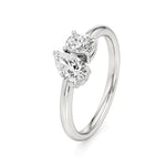 Toi et Moi | Pear & Cushion Lab-Grown Diamond Ring - Nivara
