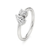 Toi et Moi | Pear & Cushion Lab-Grown Diamond Ring - Nivara