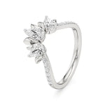Flora | Round & Pear Lab-Grown Diamond Ring with Pav�� Accents - Nivara