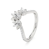 Flora | Round & Pear Lab-Grown Diamond Ring with Pav�� Accents - Nivara