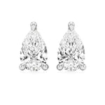 Sia | Studs with Three Prong Pear Lab-Grown Diamonds - Nivara