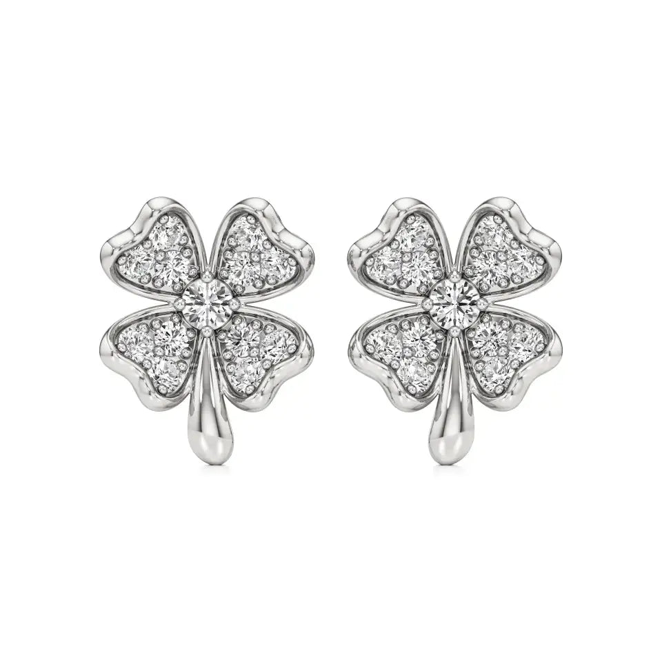Flora | Round Lab-Grown Diamonds Studs - Nivara
