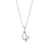Sneh | Classic Heart & Round Lab Grown Diamonds Pendant - Nivara