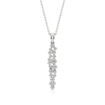 Celestia | Classic Round Lab Grown Diamonds Cluster Pendant - Nivara