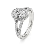 Mira | Classic Oval-cut with Halo - Nivara