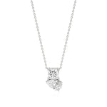 Toi et Moi | Pear & Princess Lab Grown Diamonds Pendant - Nivara