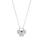 Flora | Floral Design with Center Ruby  Pendant - Nivara