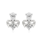 Mode | Pear & Round Lab-Grown Diamond Duo Studs - Nivara