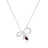 Foreva | Classic Ruby & Diamond Infinity Pendant - Nivara