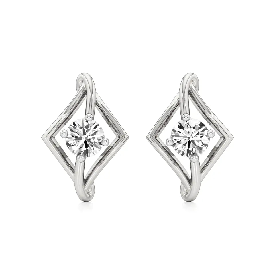 Amaya | Round Solitaire Lab-Grown Diamond Studs