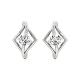 Amaya | Round Solitaire Lab-Grown Diamond Studs
