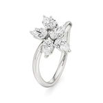 Flora | Pear Diamonds in Flora Design - Nivara