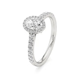 Mira | Round & Oval Lab-Grown Diamond Halo Ring - Nivara