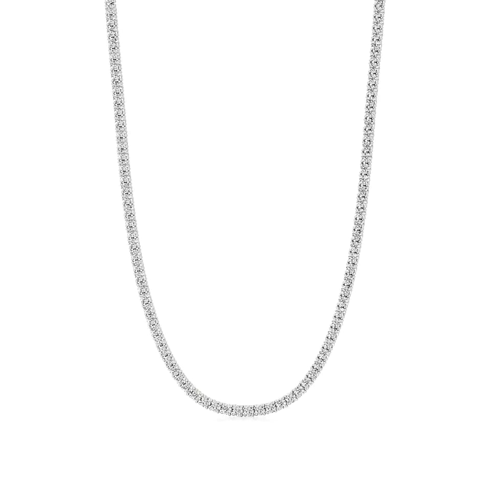 Sutra | Round Lab Grown Diamonds 4-Prong Setting Tennis Necklace