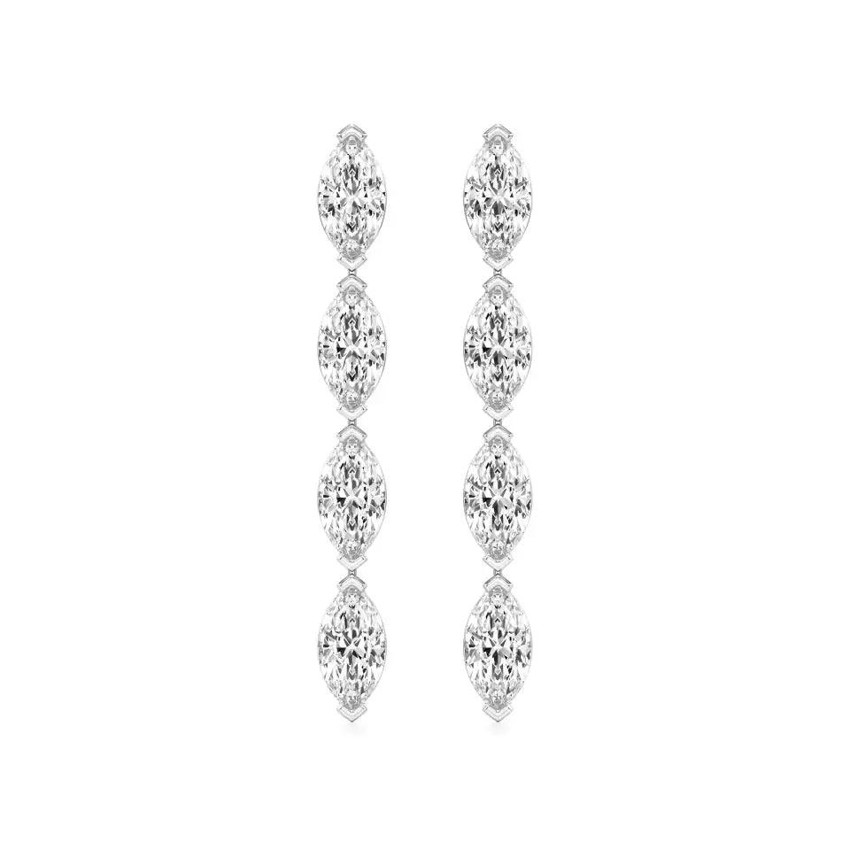 Mode | Marquise Lab-Grown Diamond Danglers - Nivara
