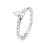 Amara | Round & Pear Lab-Grown Diamond Ring - Nivara