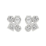 Celestia | Princess, Round and Pear Lab-Grown Diamonds Studs - Nivara