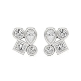 Celestia | Princess, Round and Pear Lab-Grown Diamonds Studs - Nivara