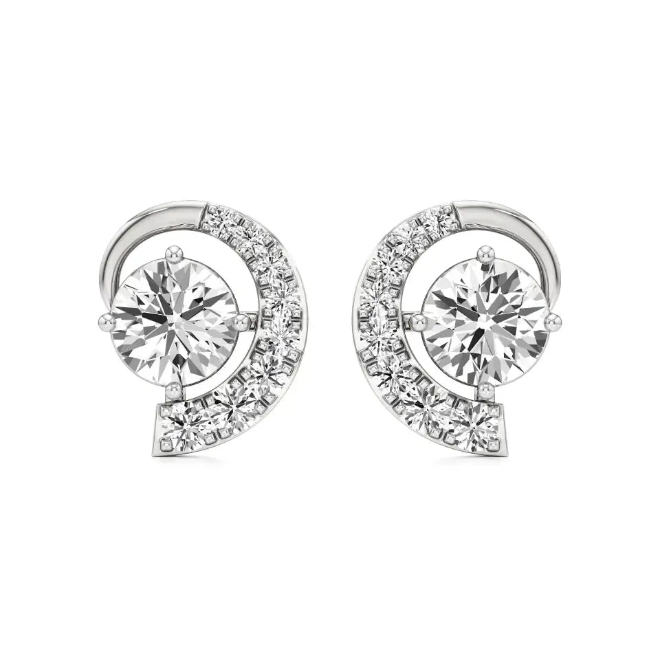 Mode | Pear-Cut Diamond Stud Earrings - Nivara