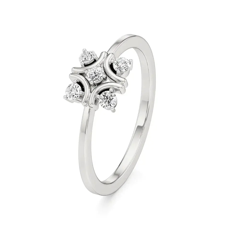 Flora | Lab-Grown Diamond 5-Stone Band - Nivara
