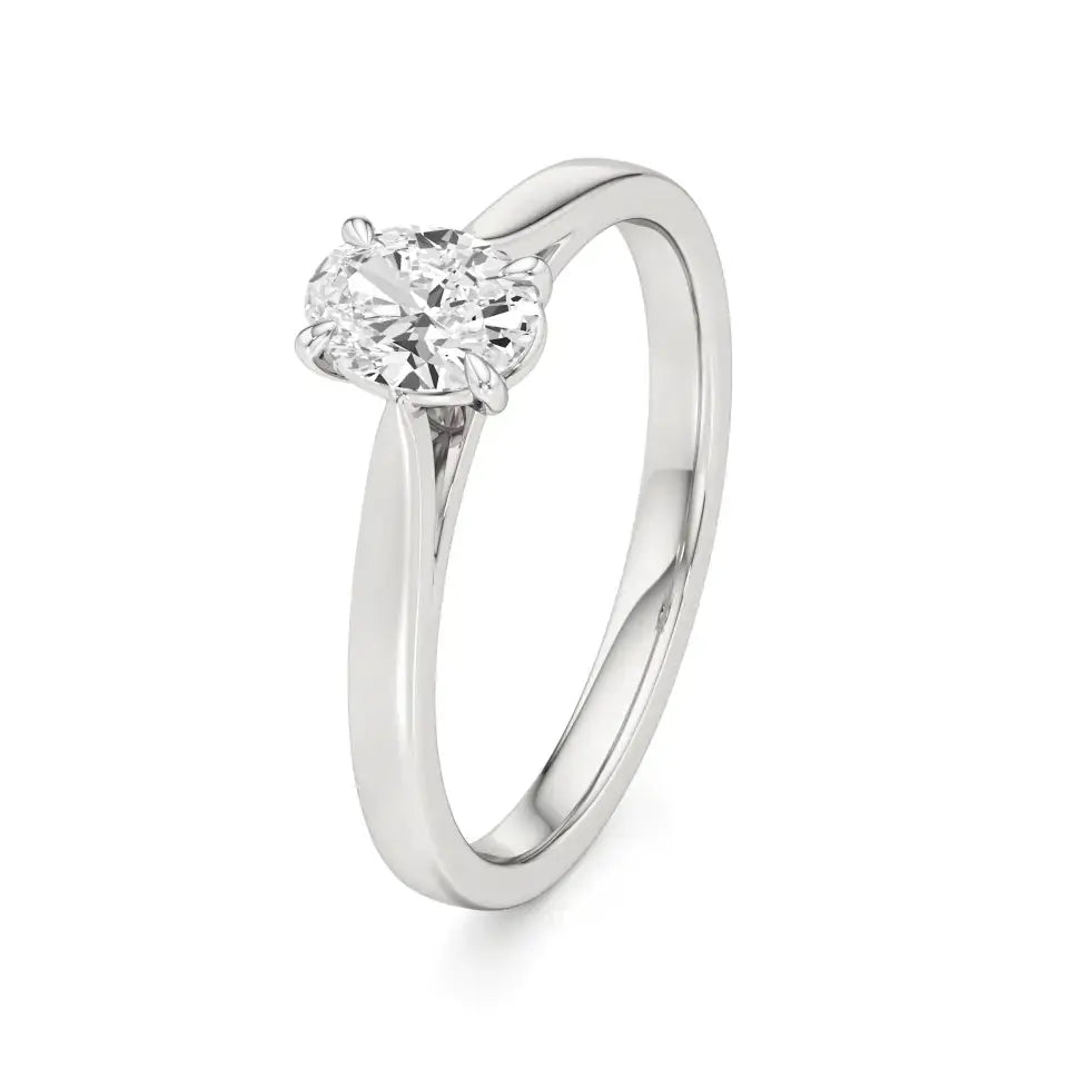 Amora | Oval & Radiant Lab-Grown Diamond Solitaire Ring - Nivara