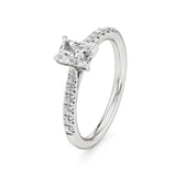 Amara | Round & Emerald Lab-Grown Diamond Ring - Nivara