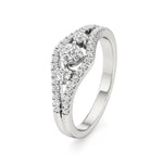 Aria | Round & Radiant Lab-Grown Diamond Three-Stone Ring - Nivara