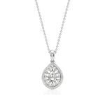 Celesta | Elegant Round Lab Grown Diamonds Cluster Pendant - Nivara