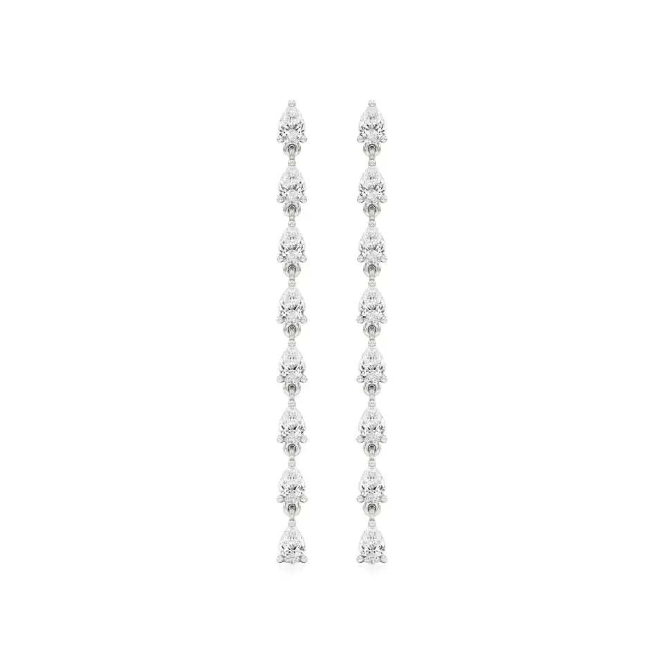 Mode | Pear Lab-Grown Diamonds Dangler Earrings - Nivara