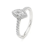 Mira | Round & Marquise Lab-Grown Diamond Halo Ring - Nivara