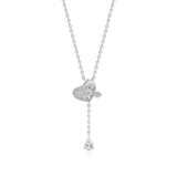 Sneh | Pear & Round Lab Grown Diamonds Tear Drop Pendant - Nivara