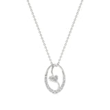 Sneh | Round Lab Grown Diamonds Heart Motif Pendant - Nivara