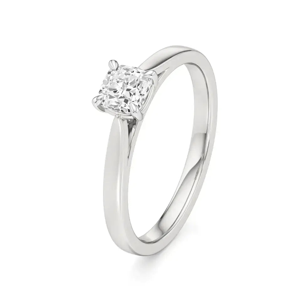 Amora | Cushion Lab-Grown Diamond Solitaire Ring - Nivara