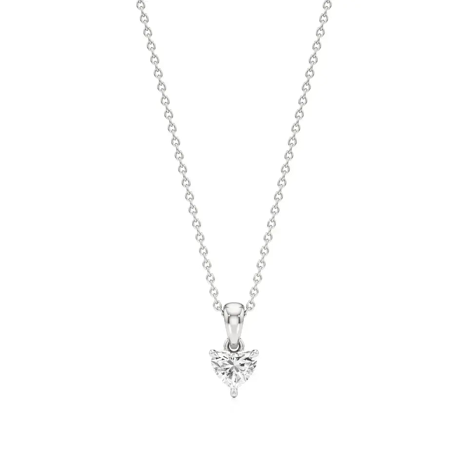 Sneh | Heart-Cut Solitaire Lab Grown Diamond Pendant - Nivara