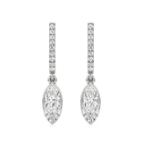 Amaya | Marquise & Round Lab-Grown Diamond Dangle Earrings