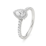 Mira | Round & Pear Lab-Grown Diamond Halo Ring - Nivara