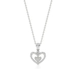 Sneh | Pear & Round Lab Grown Diamonds Heart Pendant - Nivara