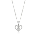 Sneh | Pear & Round Lab Grown Diamonds Heart Pendant - Nivara