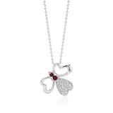 Vanya | Lab Grown Diamonds and Ruby Butterfly Wings Pendant - Nivara